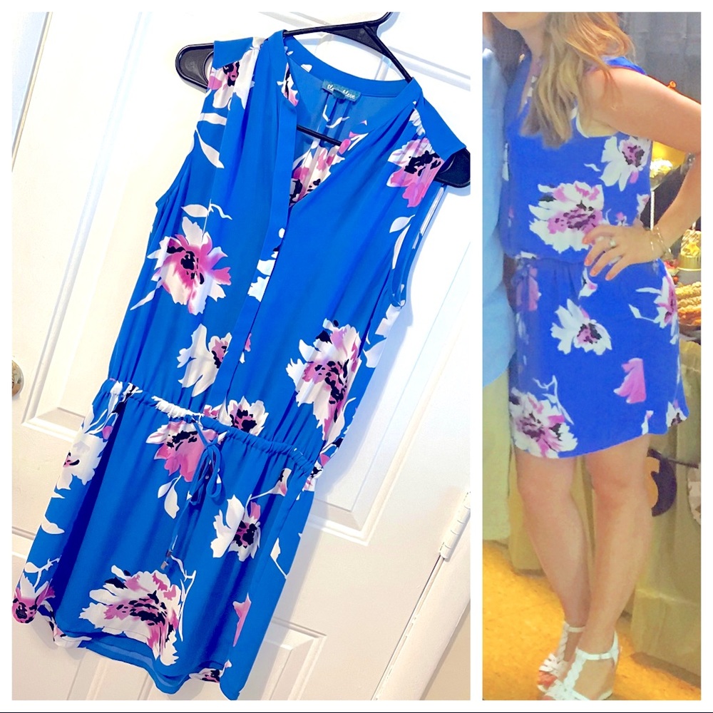 Floral shirt dress